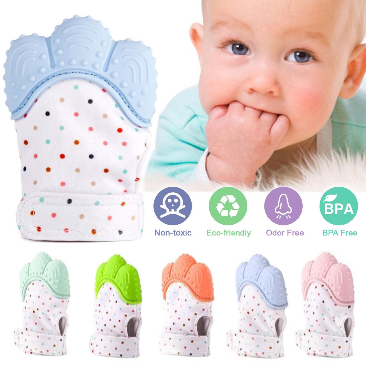 Baby Teething Mitten Silicon Teether
